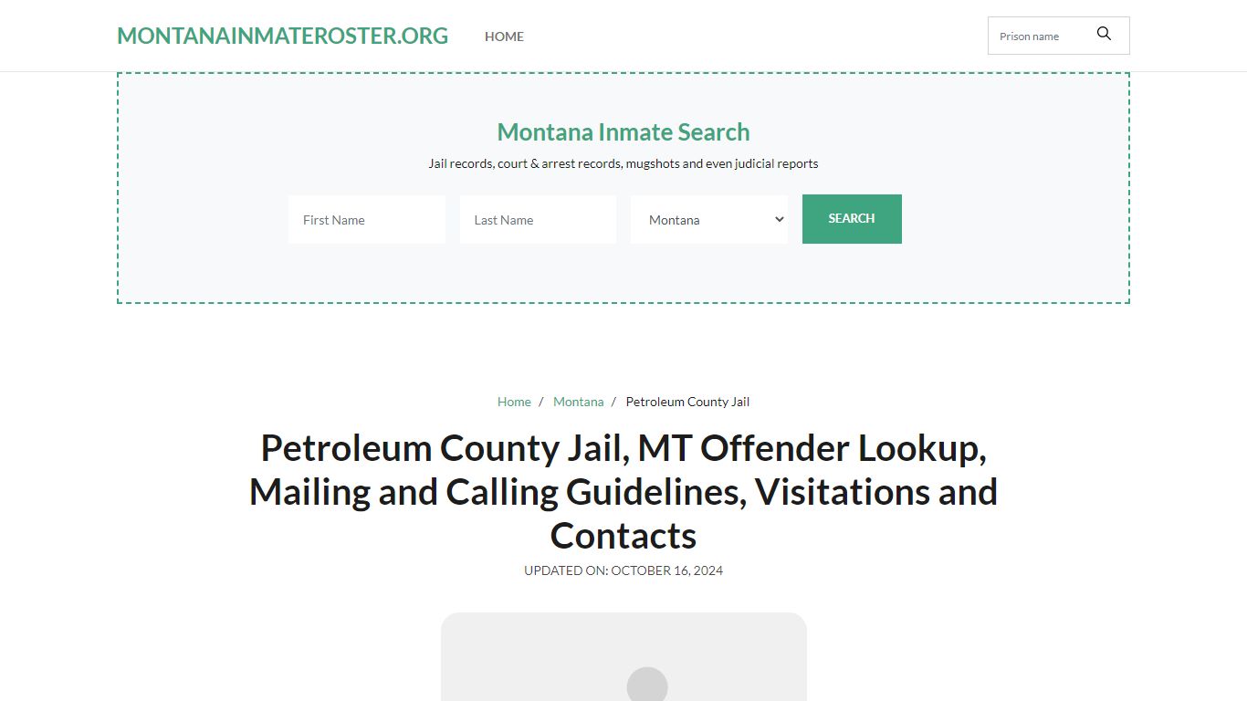 Petroleum County Jail - Montana Inmate Roster